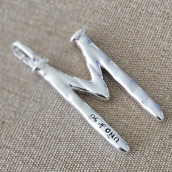 Uno de 50 • Initial M • Silver plated • Large - Picture 9 of 12